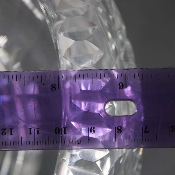 Brierly Bowl 8 x 7 Cut Crystal Footed Full Lead Hand Cut Bowl - Picture 10 of 12